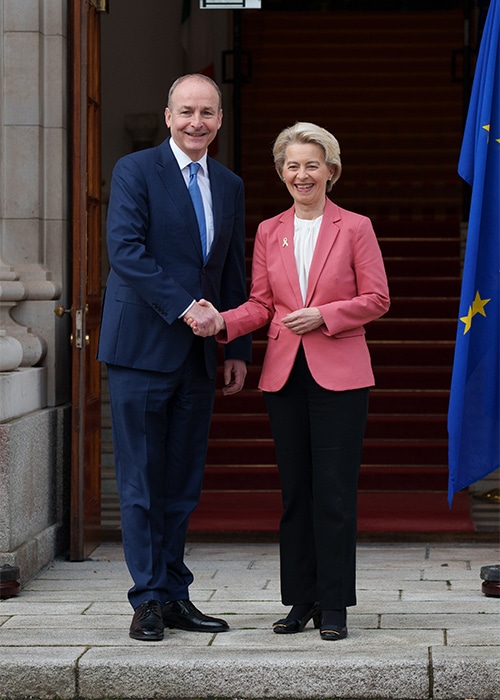 Micheál Martin agus Ursula von der Leyen
