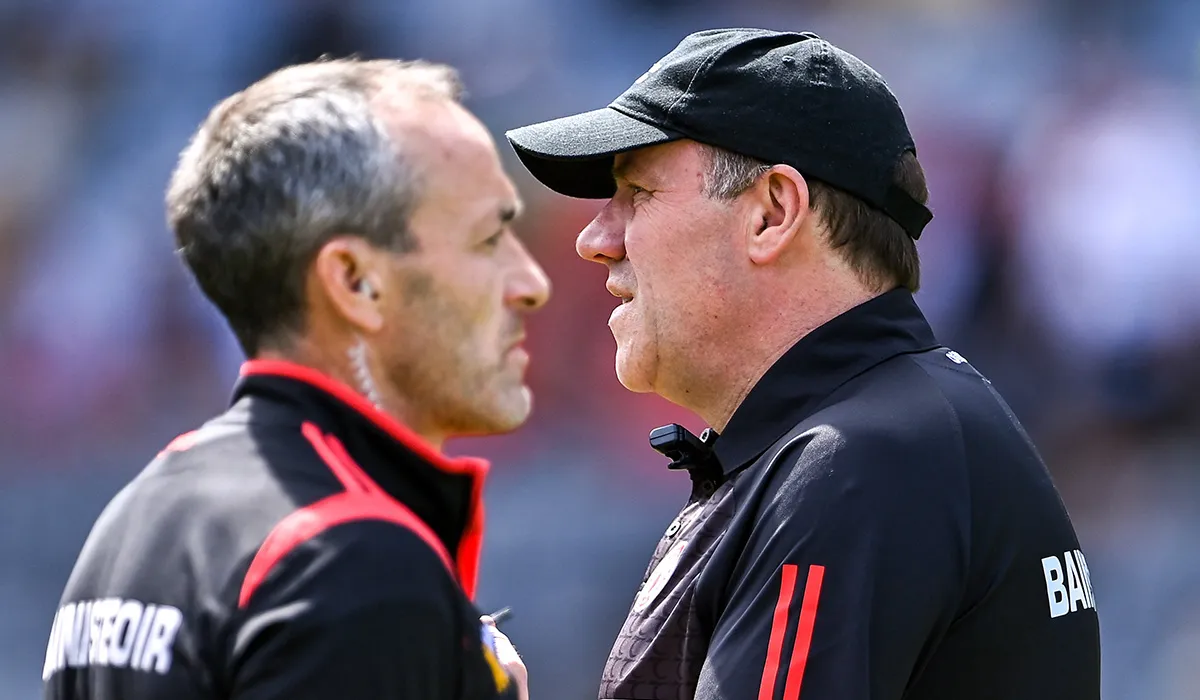 Ghlac Logan an lámh in uachtar ar phainéal peile sinsir Thír Eoghain le Brian Dooher i 2020 agus níor ghá dó fanacht i bhfad chun rath a bhaint amach