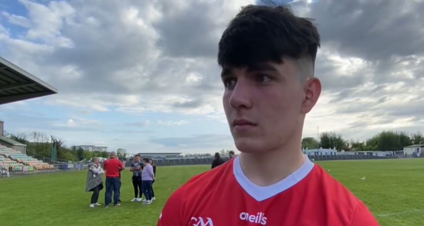 Conor Cush atá ag imirt d’Ollscoil Uladh i gcluiche ceannais Chorn Sigerson