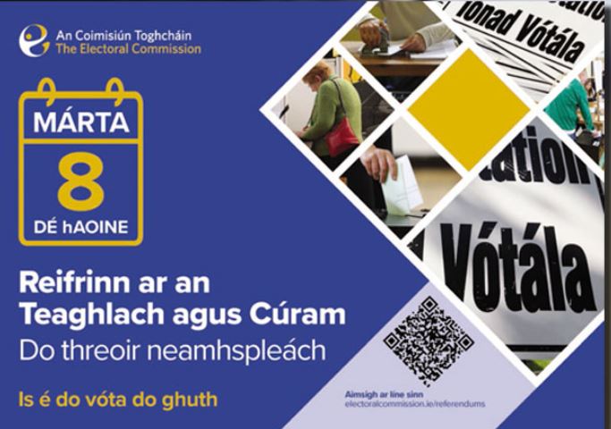 Beidh daoine in ann dhá vóta ar leith a chaitheamh sna reifrinn