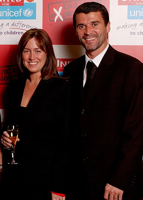 Tá Roy Keane pósta le Theresa Doyle le 27 bliain