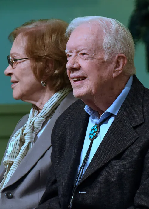 Jimmy agus a bhean chéile Rosalynn Smith Carter