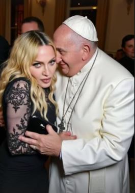 An pictiúr AI a rinne Madonna