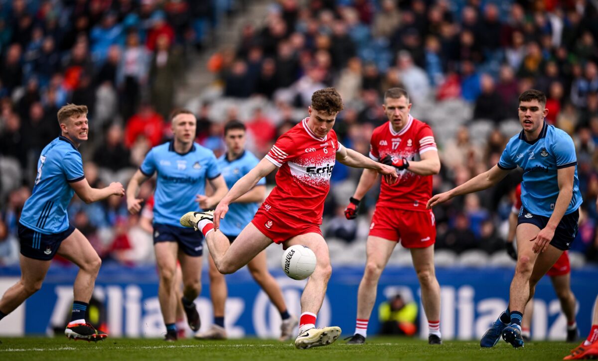 Eoin McEvoy of Derry in the game against Dublin