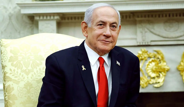 Príomh Aire Iosrael Benjamin Netanyahu. Níl sé in ann eitilt thar aerspás na hÉireann
