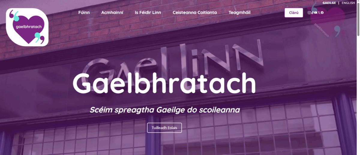 Chun teagmháil a dhéanamh le Gaelbhratach cliceáil ANSEO