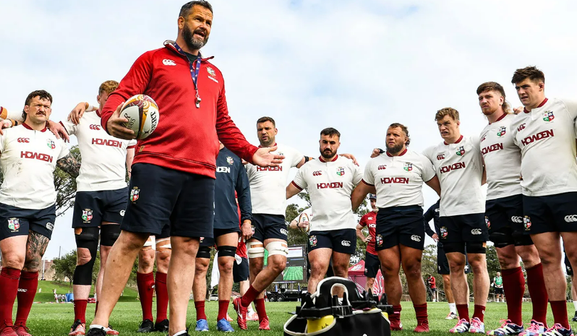 Andy Farrell agus na Lions