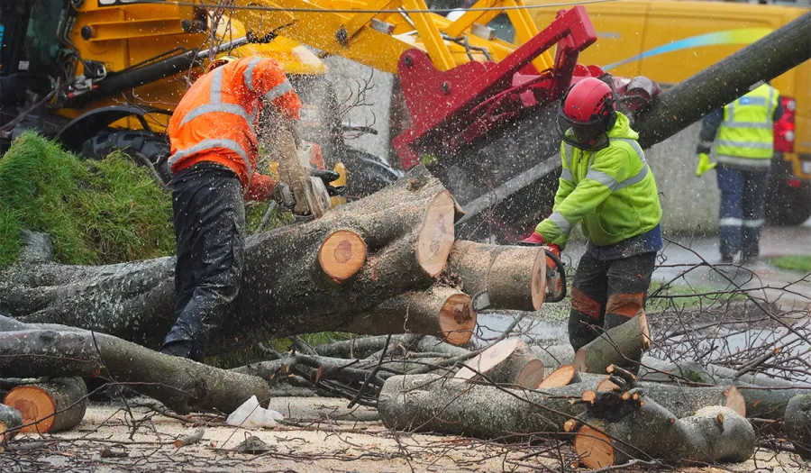 Ba as Contaetha na Gaillimhe agus Mhaigh Eo a tháinig breis is 50% de na hiarratais ar chúiteamh i ndiaidh Stoirm Éowyn