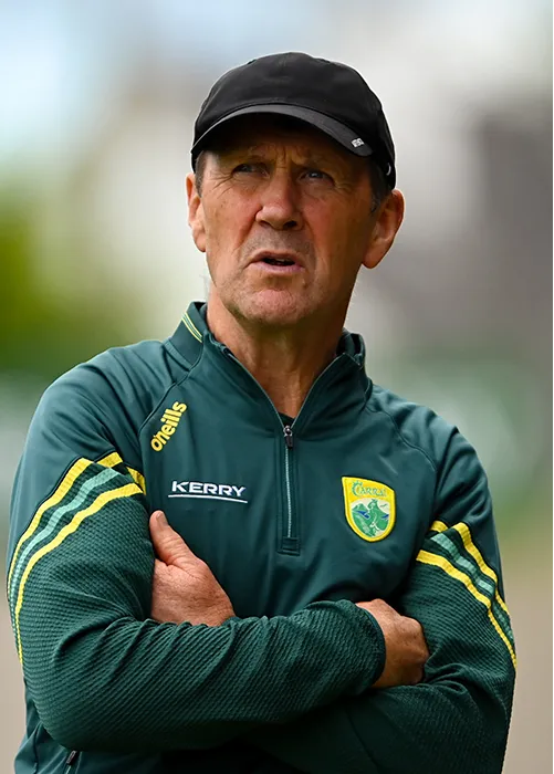 Jack O'Connor, bainisteoir Ciarraí. Pictiúr: Tyler Miller/Sportsfile