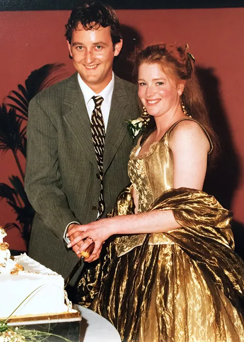 Bláthnaid agus Ciarán Byrne ar an lá mór