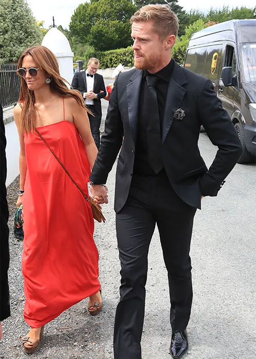 Damien Duff agus a bhean chéile Elain