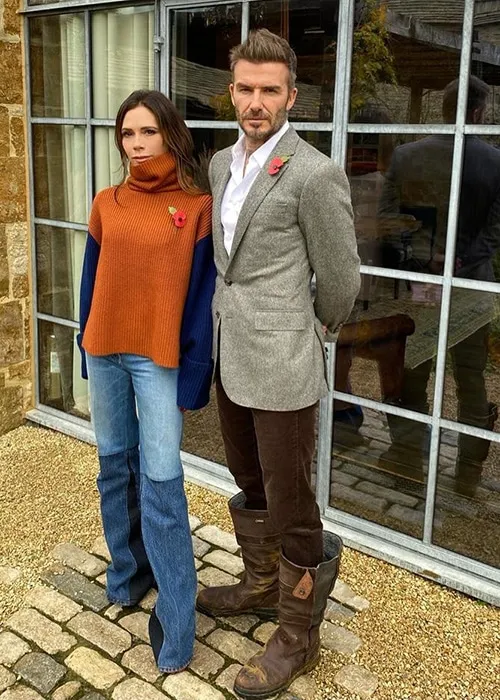David and Victoria Beckham. Níl a ainm ar cheann de na hainmneacha coitianta a thuilleadh