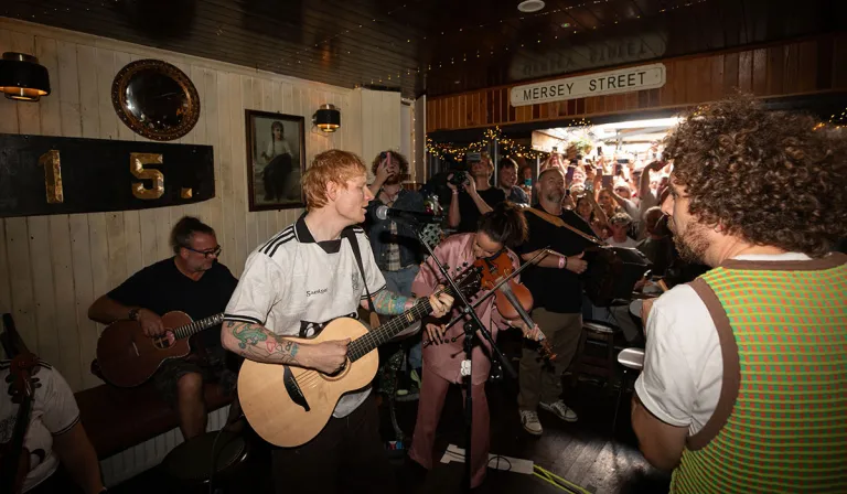 Ed Sheeran ag an Fleadh