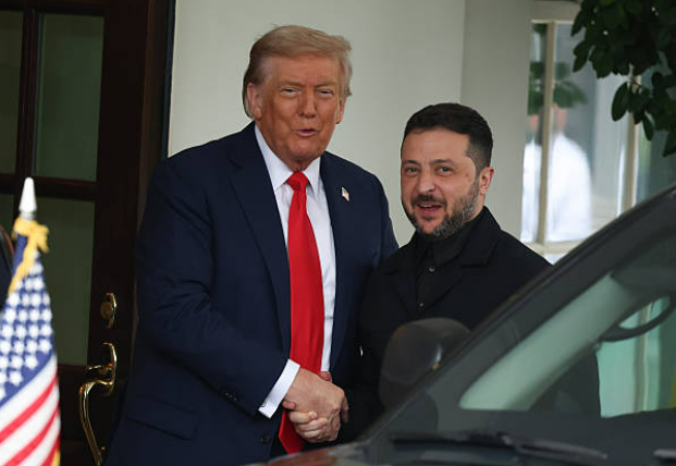 Zelensky agus Trump mar atá