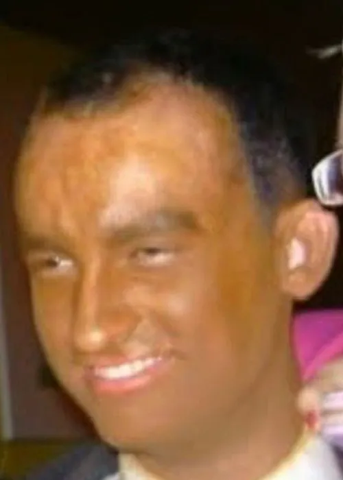 Eoin Hayes le 'blackface' nuair a bhí sé 22 bliain d'aois