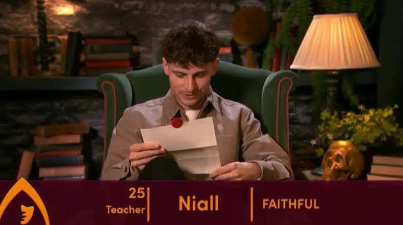 Niall McKeown ar the Traitors Ireland. Pictiúr: RTÉ