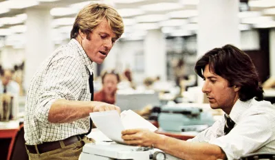 Robert Redford le Dustin Hoffman in All the President’s Men