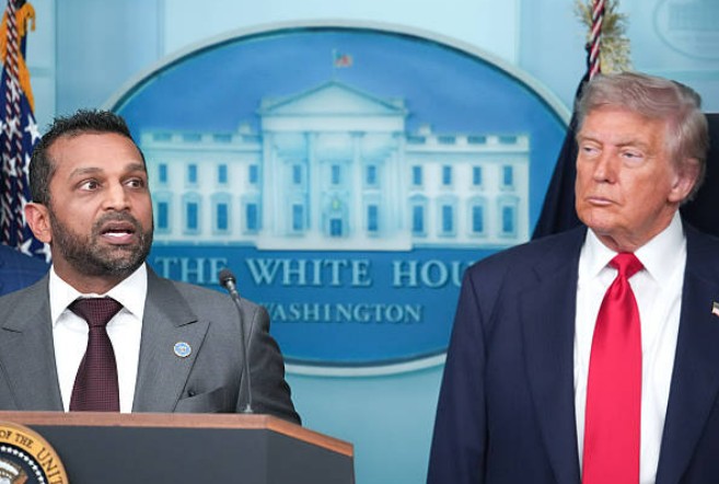 Ceannaire an FBI Kash Patel le Donald Trump