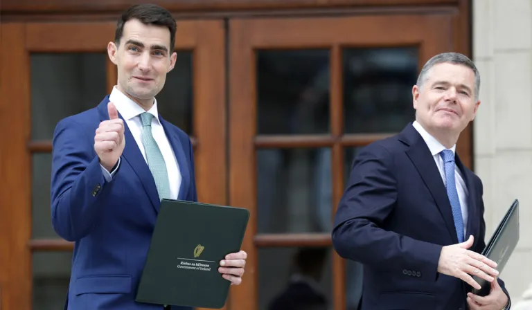 An Bhuiséad le Jack Chambers agus Paschal Donohoe