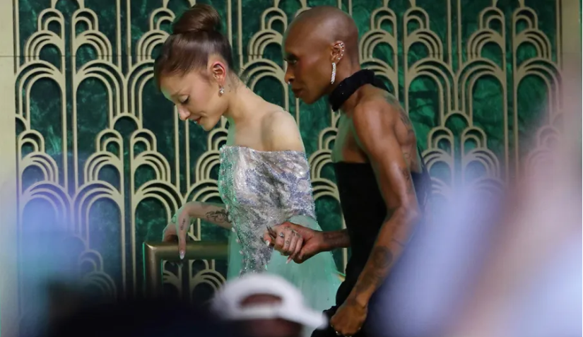 Ariana Grande agus Cynthia Erivo. Pictiur Suhaimi AbdullahGetty Images