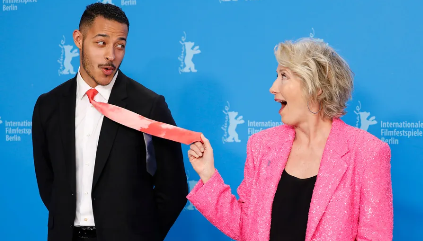 Daryl McCormack agua Emma Thompson. Pictiur P. LehmanFuture Publishing tri Getty Images