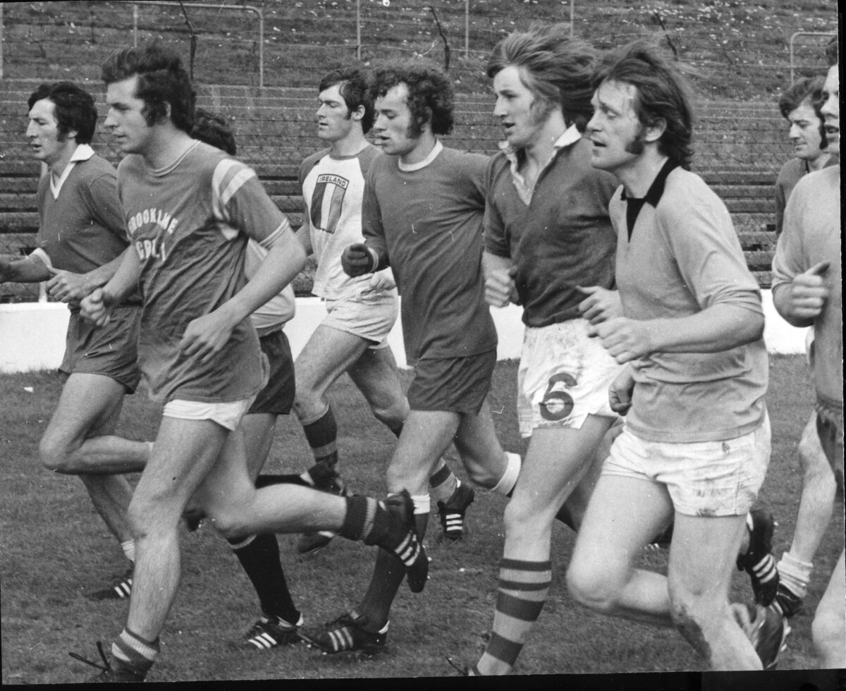 GAA 70s Reabhloid Shoisialta Kerry team training Fitzgerald Stadium Killarney1975
