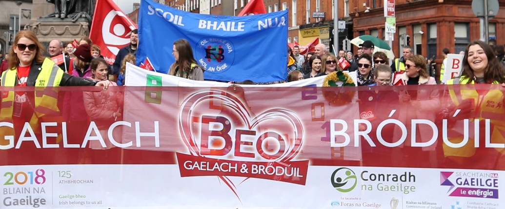 Gaeilge protest