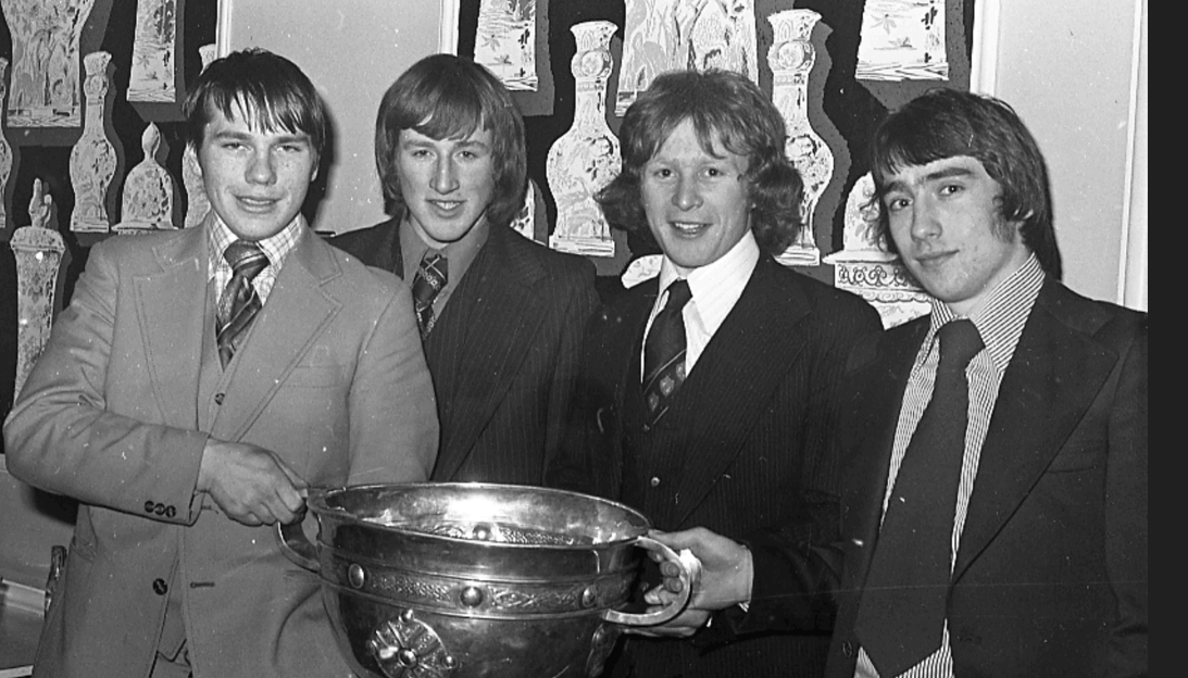 Paudie O'Shea, Pat Spillane, Mickey Ned O'Sullivan agus Ogie Moran as Ciaaraí. Pc: Limeriack Leader