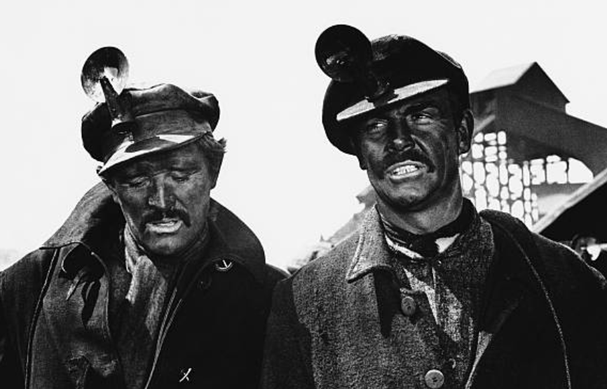 Richard Harris agus Sean Connery sa scannán The Molly Maguires