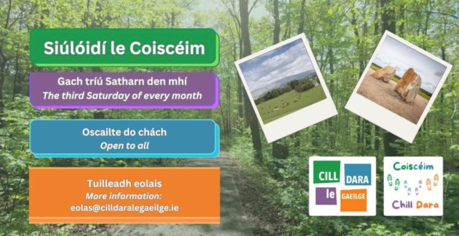 Cliceáil anseo chun eolas a fháil ar Chill Dara le Gaeilge