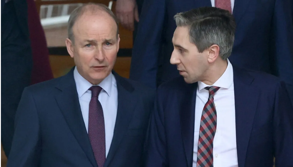 Micheal Martin agus Simon Harris. Pictiur Sasko LazarovRollingNews.ie