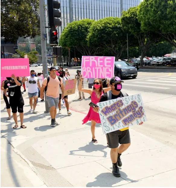 An Ghluaiseacht Free Britney. Pictiur Matt WinkelmeyerGetty Images