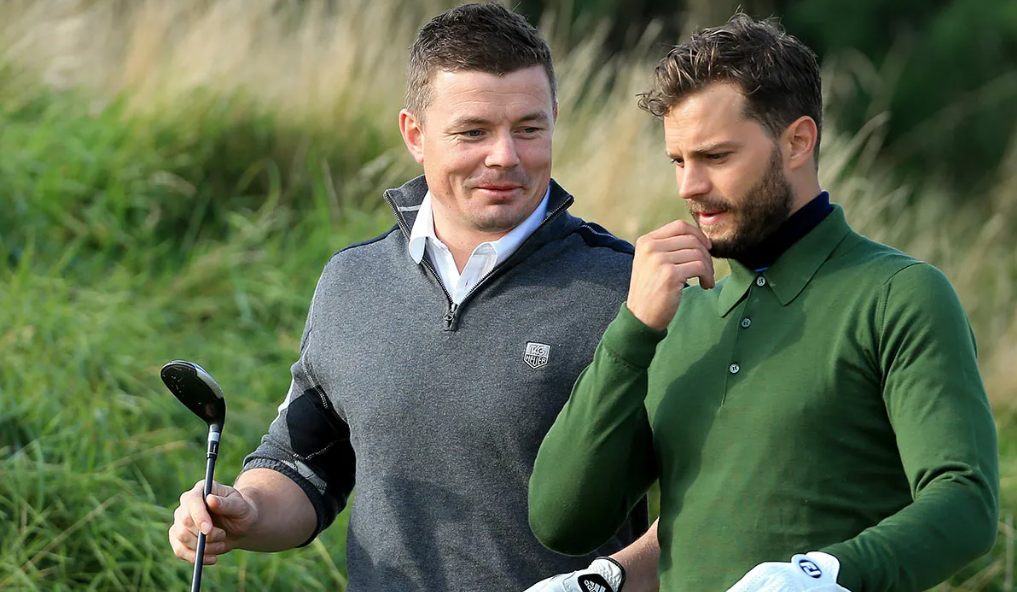 Jamie Dornan agus Brian O'Driscoll