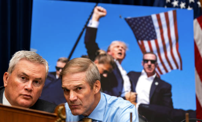 James Comer agus Jm Jordan. PIc: Kent Nishimura/Getty Images