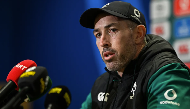 An cóitseálaí cúnta Andrew Goodman. Pictiúr: Brendan Moran/Sportsfile