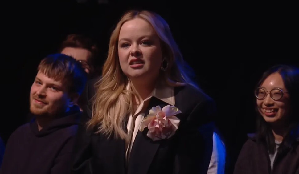 Nicola Coughlan ar SNL UK. Pictiur InstagramSNL UK