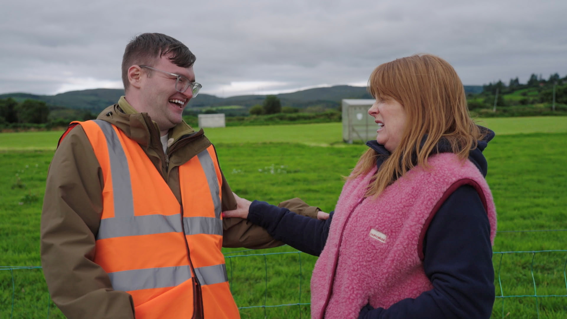 Hugh Carr agus Blathaid Ni Chofaigh. Pictiur TG4Curtha ar fail 1