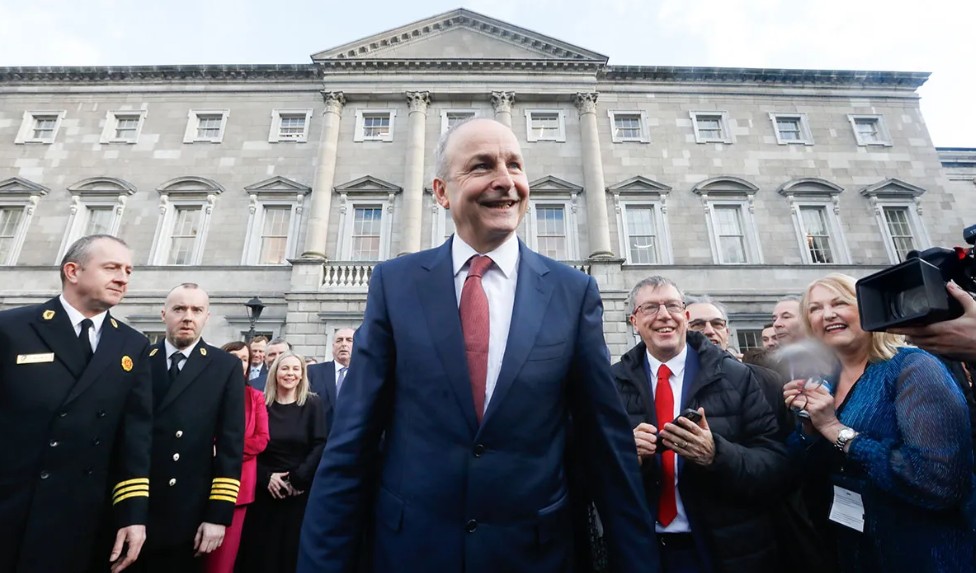 Micheál Martin agus baill Fianna Fáil. Pictiúr RollingNews