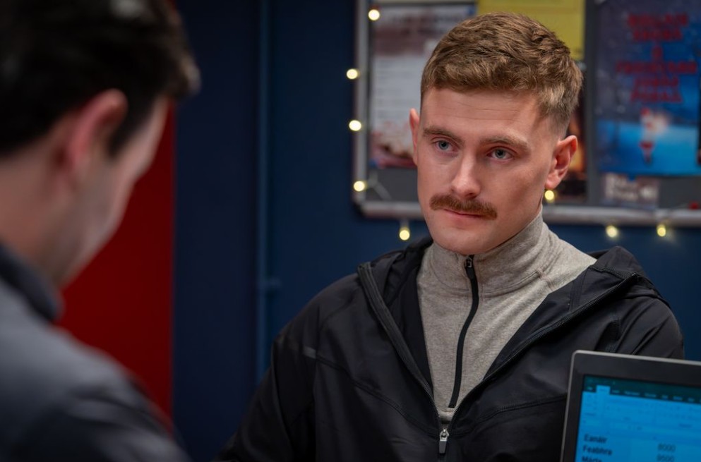 Seán Ó Maoilchiaráin ag déanamh páirt Cillian i Ros na Rún. Pictiúr Ros na RúnD'Arcy Marketing and PRCurtha ar fáil