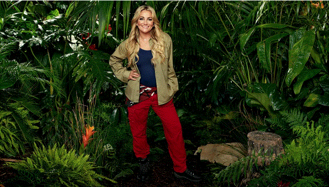 Jamie Lynn Spears ar Im a Celebrity.Get Me Out of Here. Pictiur ITV