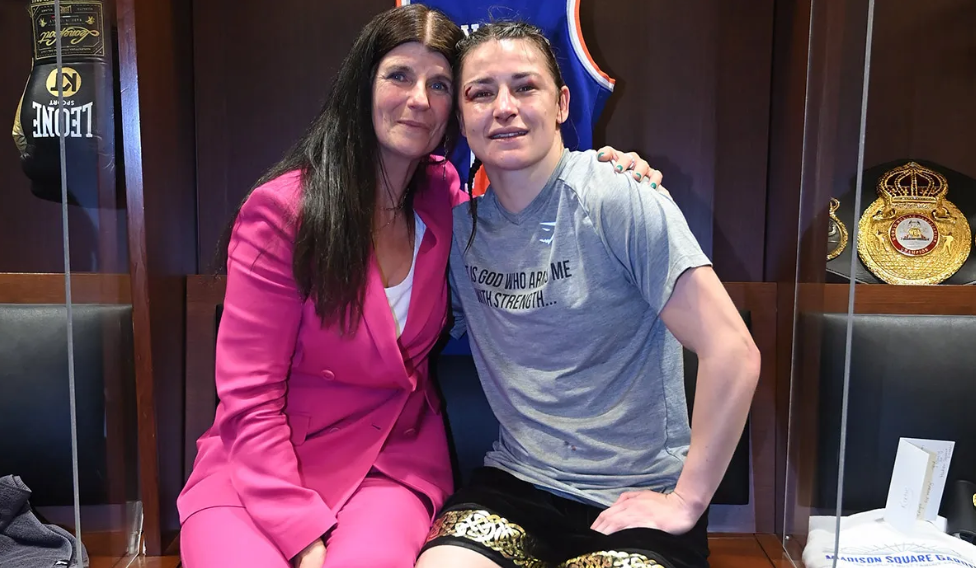 Katie Taylor lena máthair Bridget. Pictiúr Stephen McCarthySportsfile