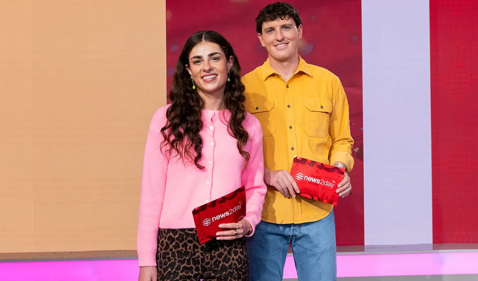 Cara McHugh agus Cathal Dowd. Pictiur RTE